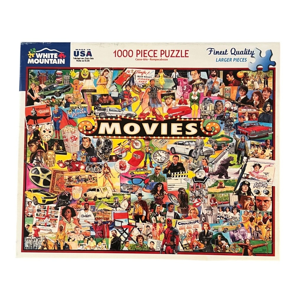 White Mountain Puzzles Movies 1000 Piece Jigsaw Puzzle James Mellett 1338 USA